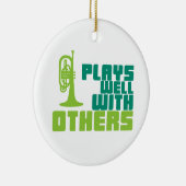 Plays Well with Other - Mellophone Keramik Ornament (Rechts)