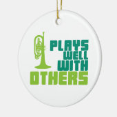Plays Well with Other - Mellophone Keramik Ornament (Links)