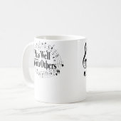 Plays Well With Others Treble Clef Band Orchestra  Kaffeetasse (Vorderseite Links)