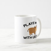 Plays Well With Udders Kaffeetasse (VorderseiteRechts)