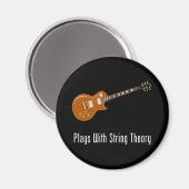 Plays with String Theory - Gitarre Magnet (Vorderseite/Rückseite)