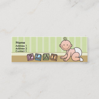 Playtime-Baby-dünne Visitenkarten Mini Visitenkarte