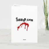 'Playtime Pet' Zombie Birthday Card Karte (Rückseite)