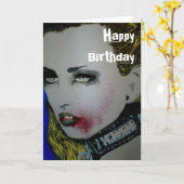 'Playtime Pet' Zombie Birthday Card Karte (Gelbe Blume)