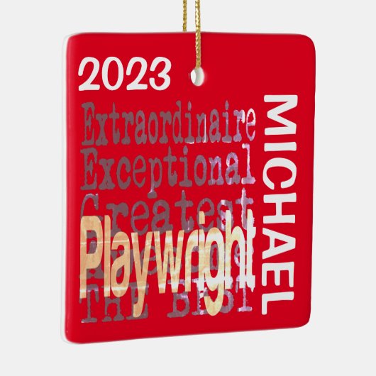 Playwright Extraordinaire CUSTOM Keramikornament (Rechts)