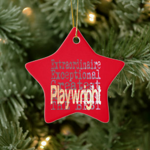 Playwright Extraordinaire Keramik Ornament