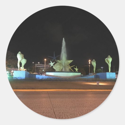 Plaza Caracol Fountain, Cancun Stickers (Vorderseite)