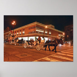 Plaza Carriage Rides, Kansas City, Missouri Poster
