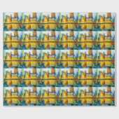 Plaza Central Park Hotel in New York Geschenkpapier (Flach)