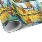 Plaza Central Park Hotel in New York Geschenkpapier (Rolleneckpunkt)