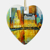 Plaza Central Park Hotel in New York Keramik Ornament (Rechts)