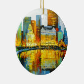 Plaza Central Park Hotel in New York Keramik Ornament (Rechts)