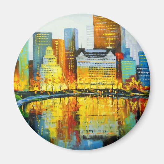 Plaza Central Park Hotel in New York Magnet (Vorne)