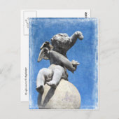 Plaza Cherub Postkarte (Vorne/Hinten)