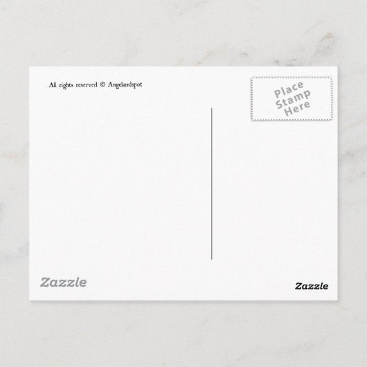 Plaza Cherub Postkarte (Rückseite)