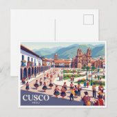 Plaza de Armas, Cusco Peru Postkarte (Vorne/Hinten)
