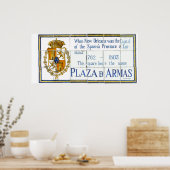 Plaza De Arms Poster (Küche)