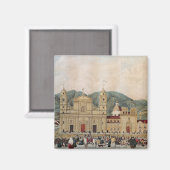 Plaza de Bolivar, Bogota, 1837 Magnet (Vorderseite/Rückseite)