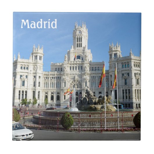 Plaza de Cibeles, Madrid-Fliese Fliese (Vorderseite)