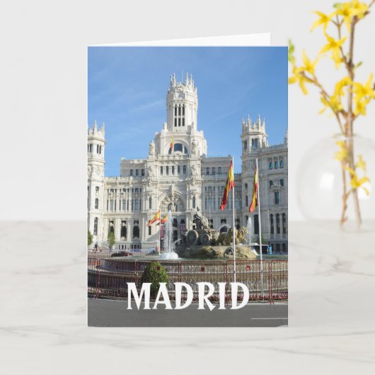 Plaza de Cibeles, Madrid Karte (Gelbe Blume)