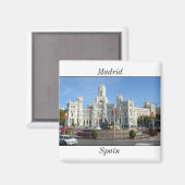 Plaza de Cibeles, Madrid Magnet (Vorderseite/Rückseite)