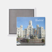 Plaza de Cibeles, Madrid Magnet (Vorderseite/Rückseite)
