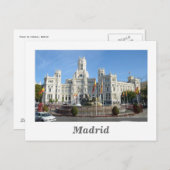 Plaza de Cibeles, Madrid Postcard Postkarte (Vorne/Hinten)