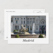 Plaza de Cibeles, Madrid Postcard Postkarte (Vorne/Hinten)
