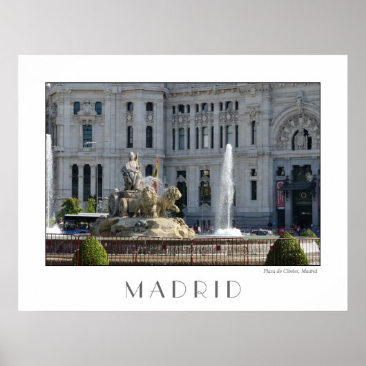 Plaza de Cibeles, Madrid Poster (Vorne)