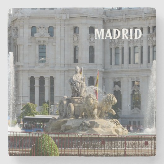 Plaza de Cibeles, Madrid Steinuntersetzer (Vorderseite)