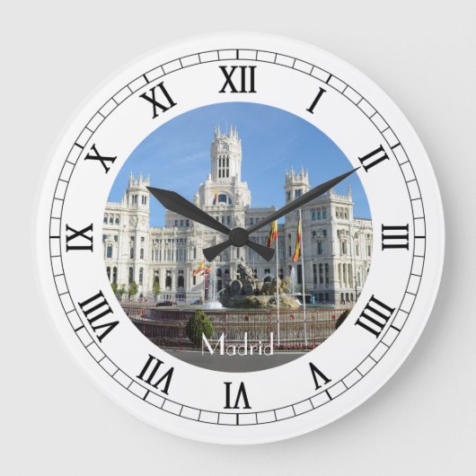 Plaza de Cibeles, Madrid-Wanduhr Große Wanduhr (Vorderseite)