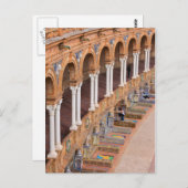 Plaza de Espana Colonnade in Sevilla Postkarte (Vorne/Hinten)