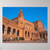 Plaza de Espana in Sevilla. Poster (Vorne)
