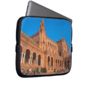 Plaza de Espana in Sevilla, Spanien. Laptopschutzhülle (Vorne Rechts)