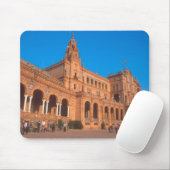 Plaza de Espana in Sevilla, Spanien. Mousepad (Mit Mouse)