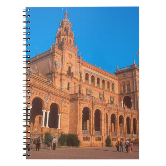 Plaza de Espana in Sevilla, Spanien. Notizblock (Vorderseite)