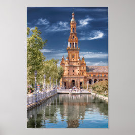 Plaza de España in Sevilla, Spanien Poster