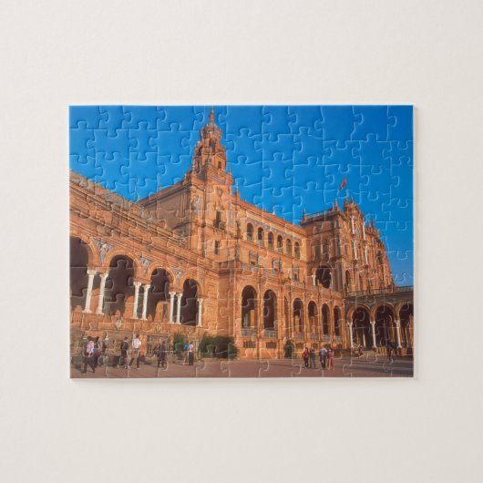 Plaza de Espana in Sevilla, Spanien. Puzzle (Horizontal)