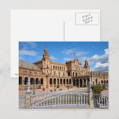 Plaza de Espana in Seville Postkarte (Vorne/Hinten)