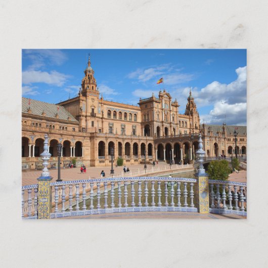 Plaza de Espana in Seville Postkarte (Vorderseite)