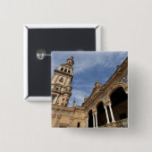 Plaza de Espana, Sevilla, Andalusien, Spanien Button (Vorne & Hinten)