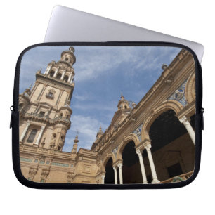 Plaza de Espana, Sevilla, Andalusien, Spanien Laptopschutzhülle