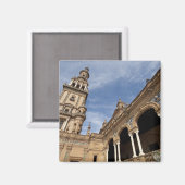Plaza de Espana, Sevilla, Andalusien, Spanien Magnet (Vorderseite/Rückseite)