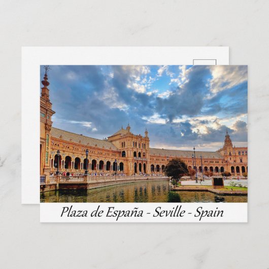 Plaza de España Sevilla Spanien Europa Postkarte (Vorne/Hinten)