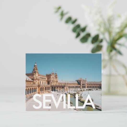Plaza de España, Sevilla, Spanien Postkarte (Stehend Vorderseite)