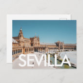 Plaza de España, Sevilla, Spanien Postkarte (Vorne/Hinten)