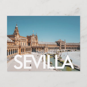 Plaza de España, Sevilla, Spanien Postkarte