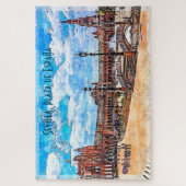 Plaza de España, Sevilla, Spanien. Puzzle (Vertikal)