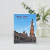 Plaza de España Tower Postcard Postkarte (Stehend Vorderseite)