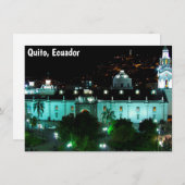 Plaza de la Independencia, Quito, Ecuador-Karte (Vorne/Hinten)